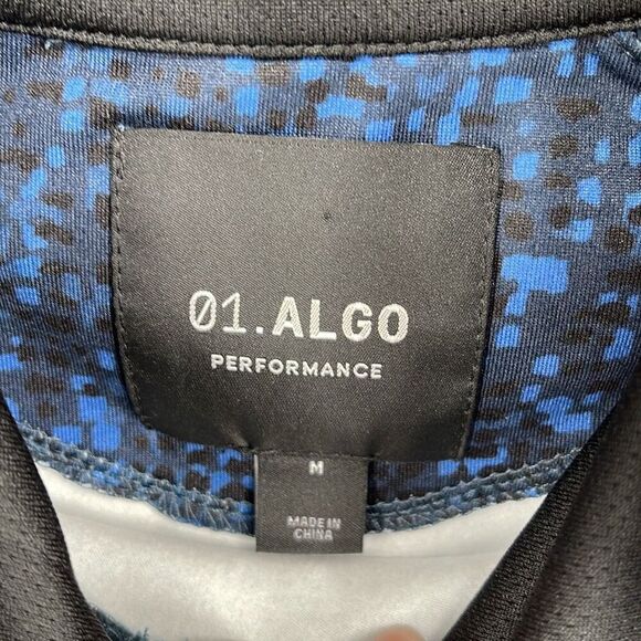 01.Algo Men's Performance Printed Adam Lon Sleeve Drawstring Hoodie NWT Medium - Picture 7 of 7